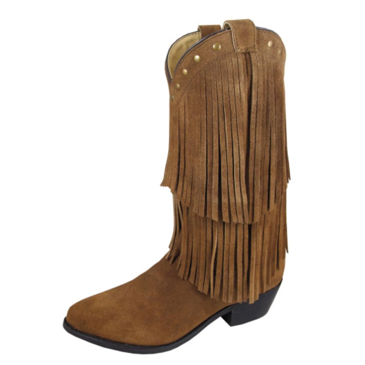 Детские ботинки для мальчиков ковбойские Western Wisteria Boots Smoky Mountain Boots, Distress Brown Turquoise