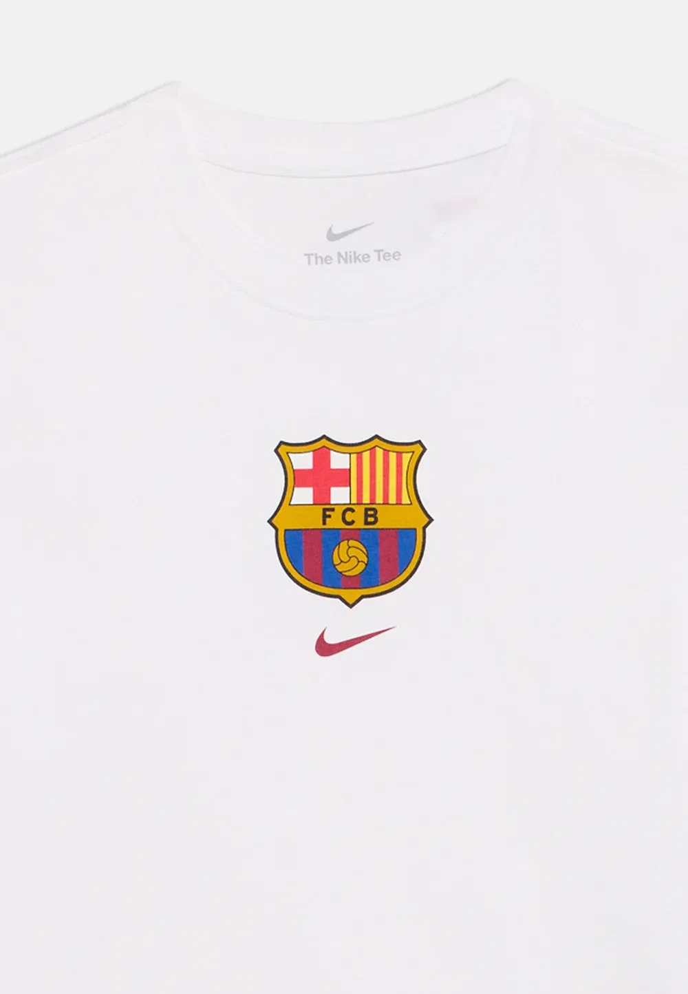 Футболка унисекс с эмблемой ФК «Барселона» - клубная одежда Nike Performance, White — фото 4
