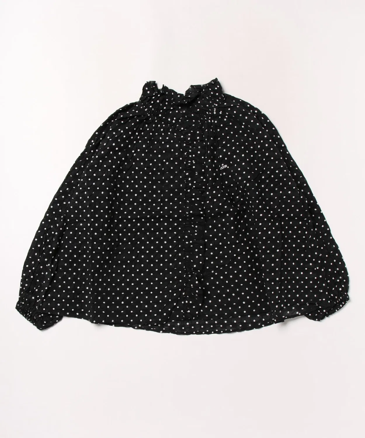 Детская блуза с длинным рукавомDot Ruffle FITH, Black
