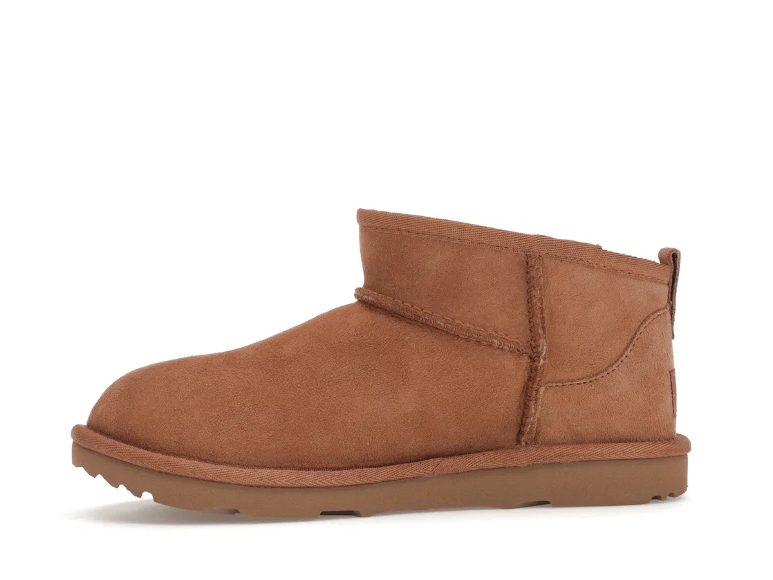 Детские сапоги с коротким голенищем UGG Classic Ultra Mini, Chestnut — фото 3