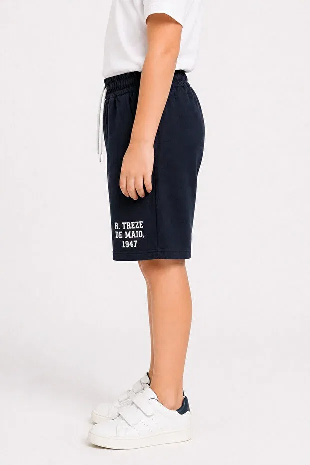 Детские шорты для мальчиков с принтом More Kids, Black — фото 2