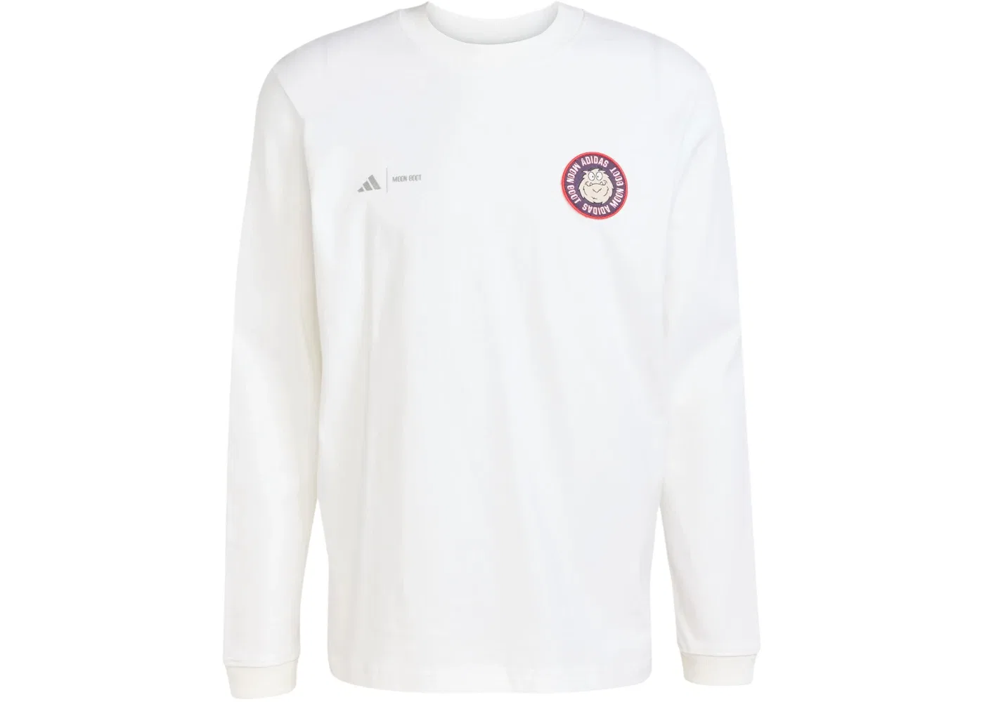 Мужская футболка с длинным рукавом Moon Boot Long Sleeve Adidas, White