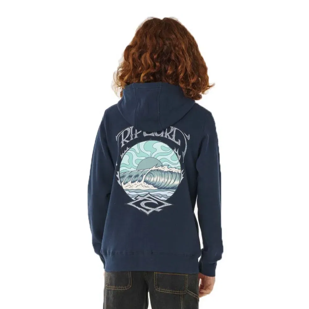 Детский свитшот с принтом Hazey Days Rip curl, Blue — фото 2