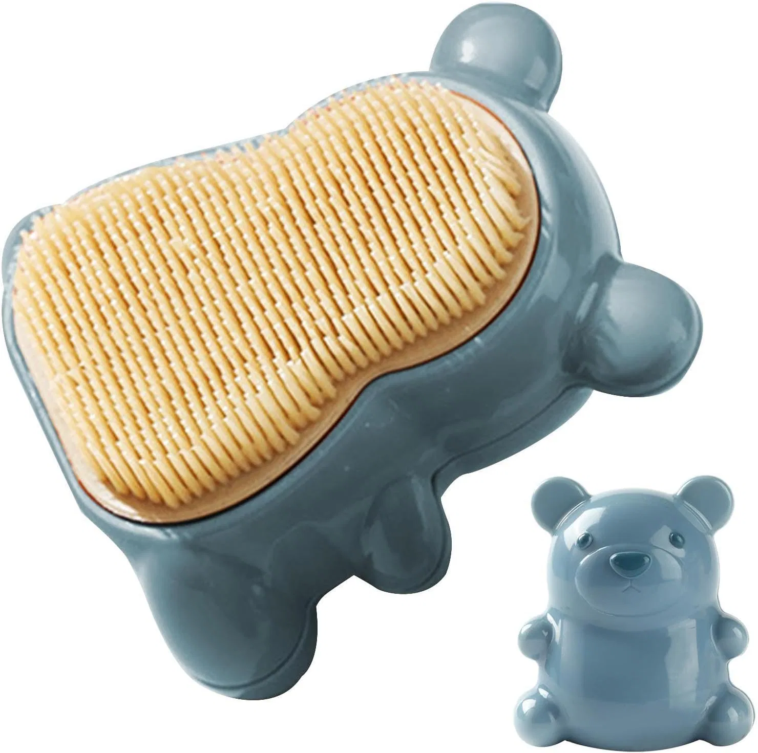 Щетка для ногтей Медвежонок, ABS, 8.2x7.4 см, Blue Generisch