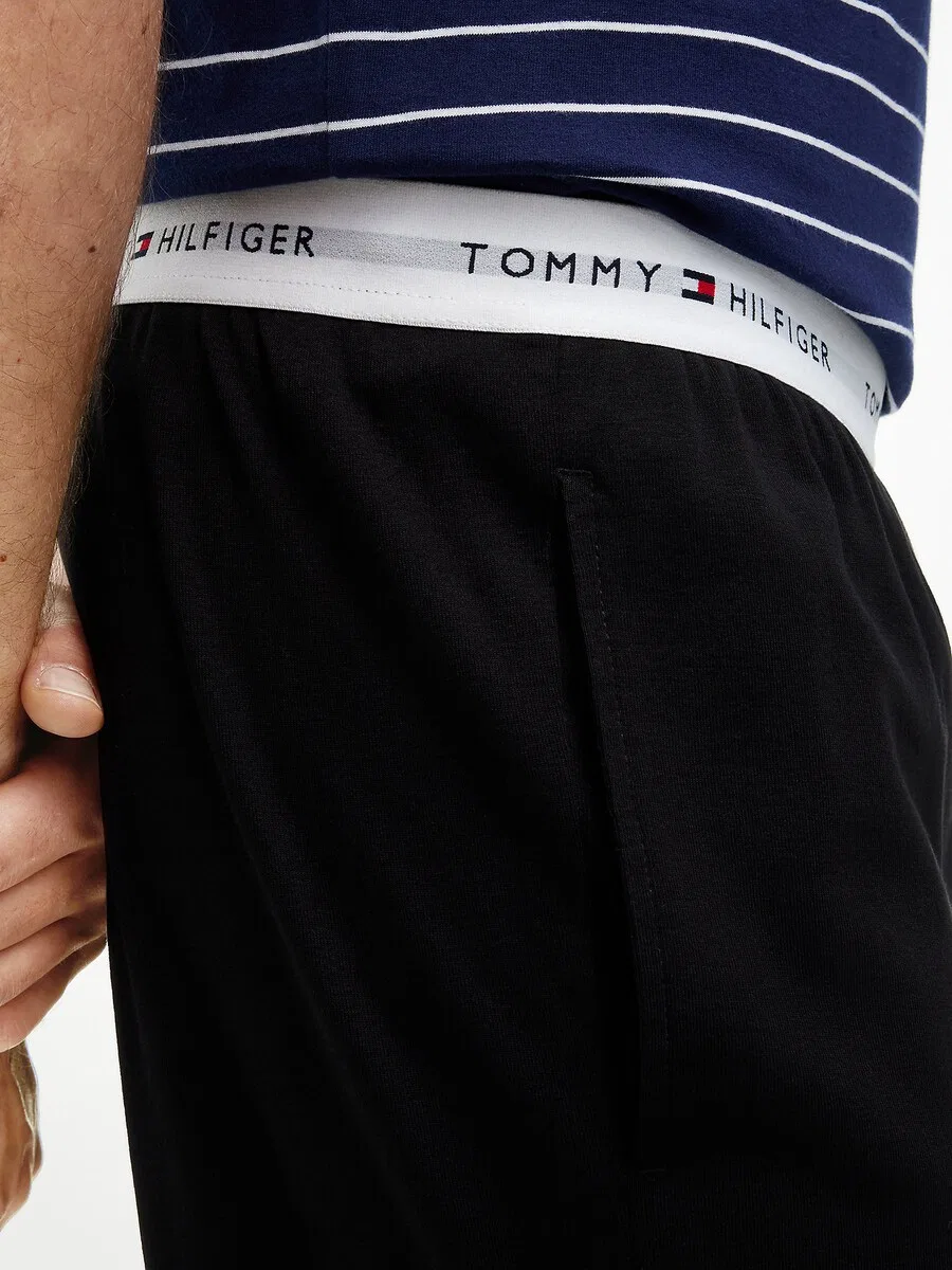 Пижамные штаны TOMMY HILFIGER черного цвета — фото 3