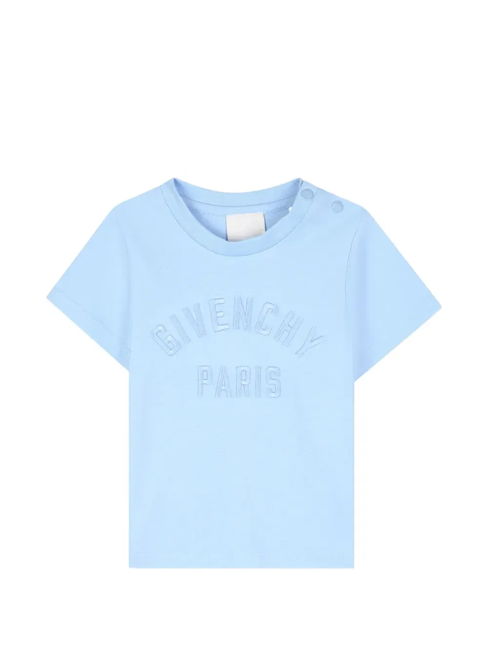 Футболка с вышитым логотипом Givenchy Kids, синий