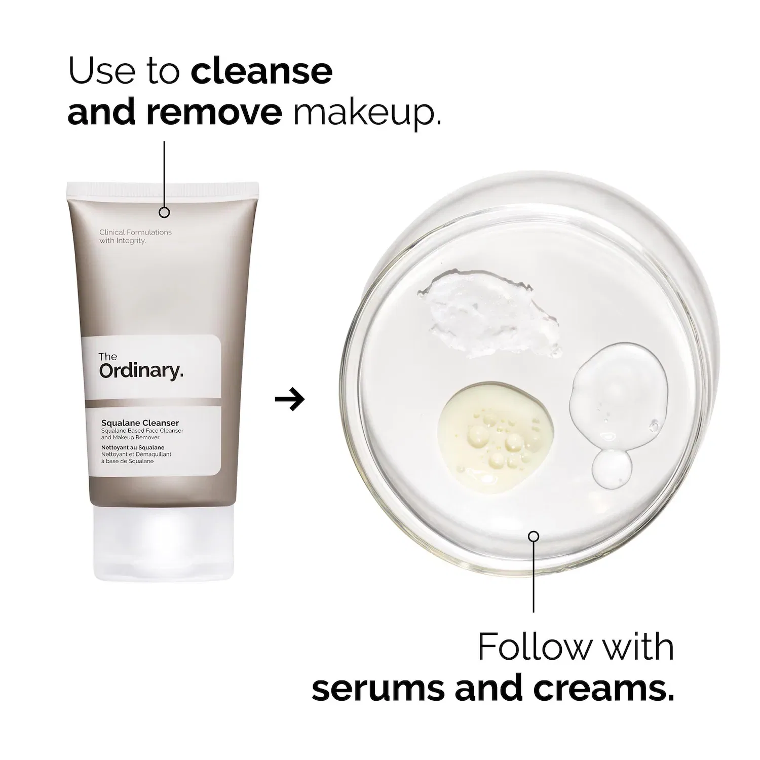 Очищающий бальзам со скваланом для снятия макияжа The Ordinary, 50 мл — фото 4