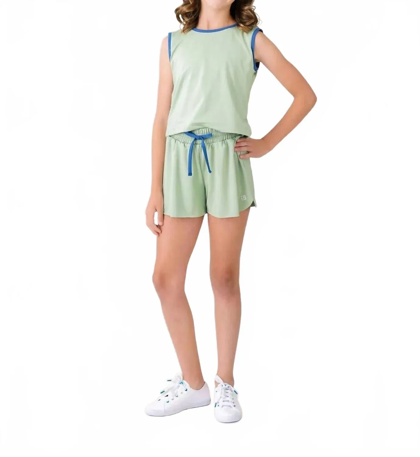 Детская майка без рукавов Maggie Mid-Rise Lullaby Set, Pistachio Green