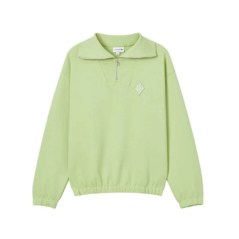 Lacoste Свитшот мужской UYB/Sprout Grass с лацканом — фото 2