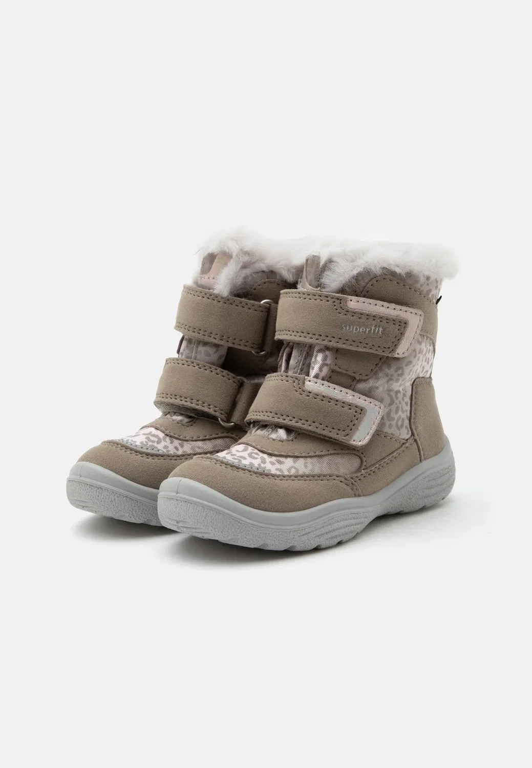 Gore-Tex Crystal - зимние ботинки Superfit, Beige/Rosa — фото 2