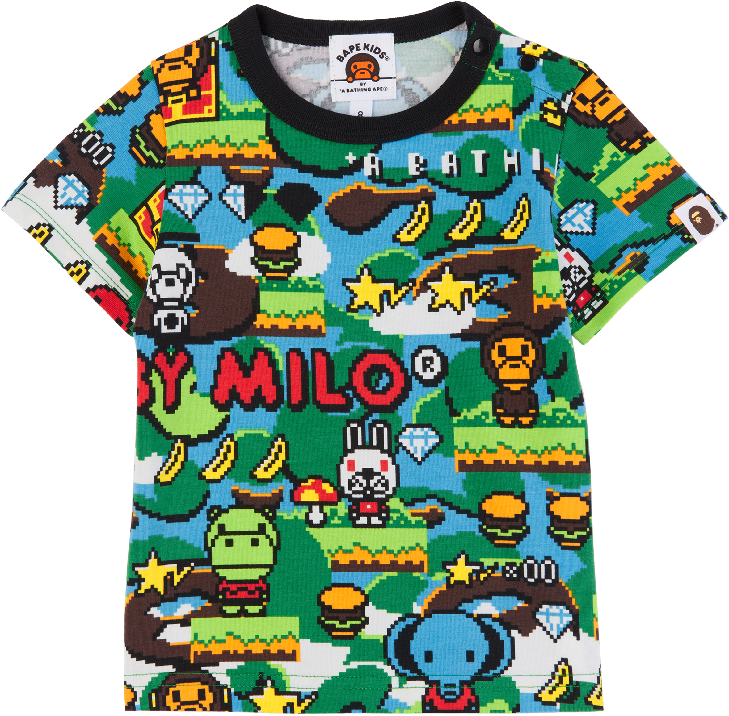 

Футболка Babycolor Baby Milo с игровым узором BAPE