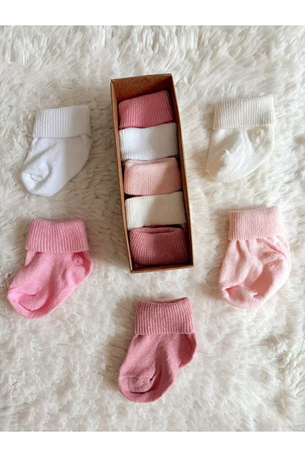 Детские носки хлопковые 5 шт Cloudy, Pink