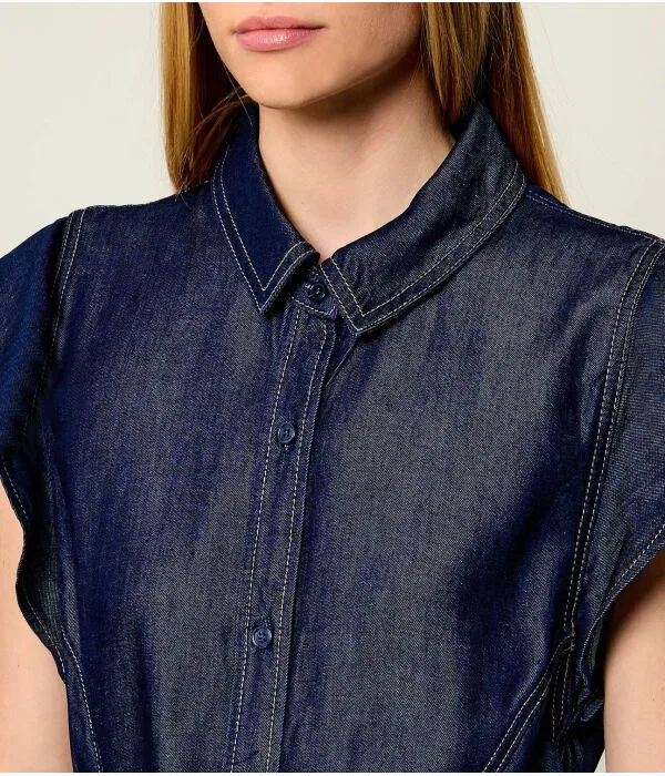 Женское платье-миди из лиоцелла Leny Tommy Hilfiger, Blu Marino — фото 3