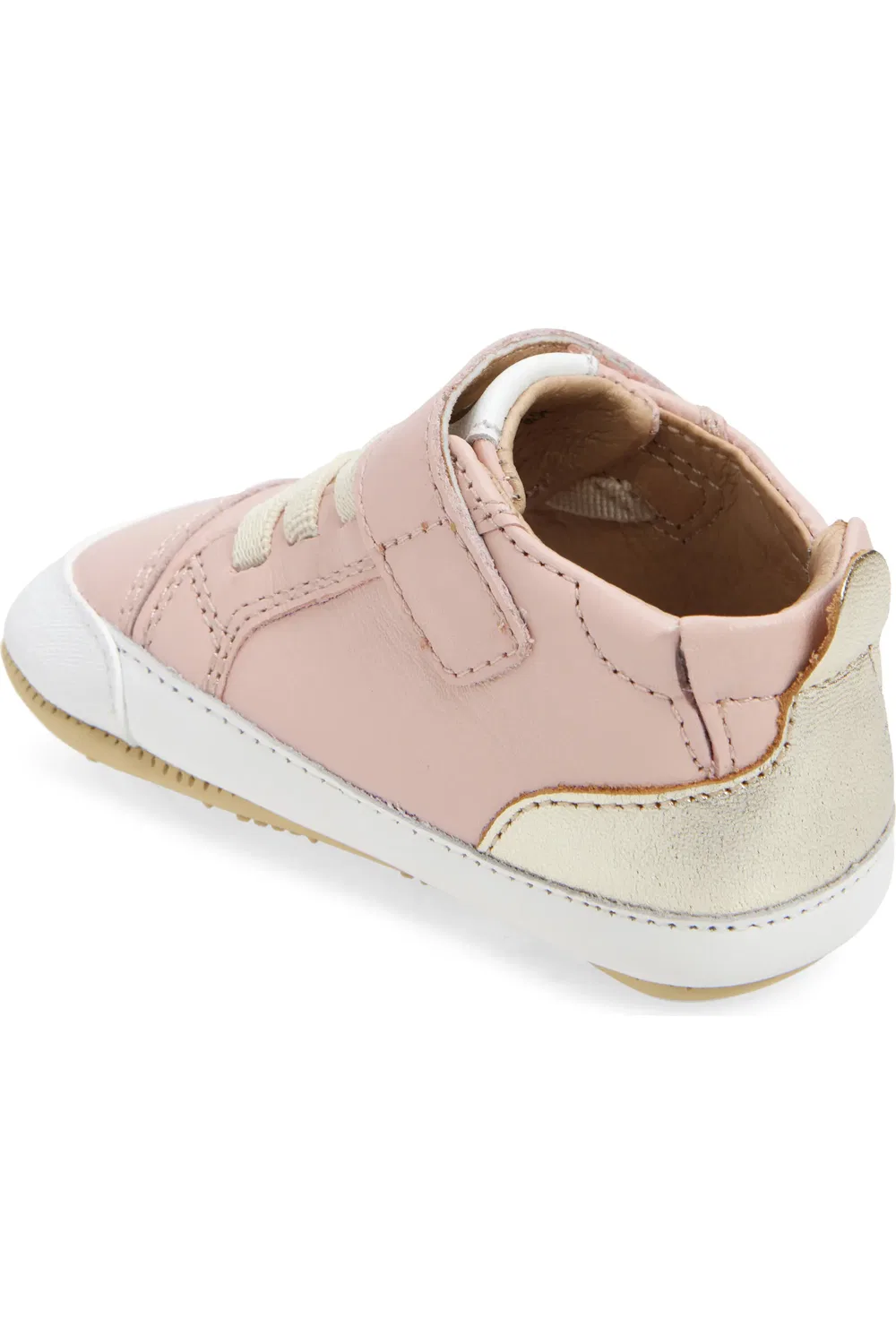 Кроссовки детские на липучке Platinum Bub OLD SOLES, Powder Pink/Gold/Glam Gold — фото 2