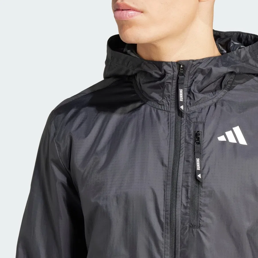 Мужская спортивная куртка Own The Run 3-Stripes adidas, Черный — фото 4