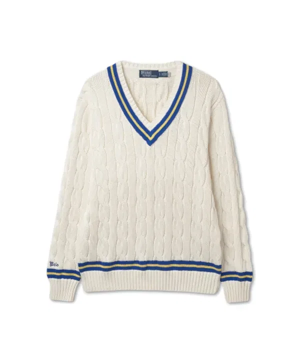 Свитер с узором, Iconic Cricket, Polo Ralph Lauren, натуральный