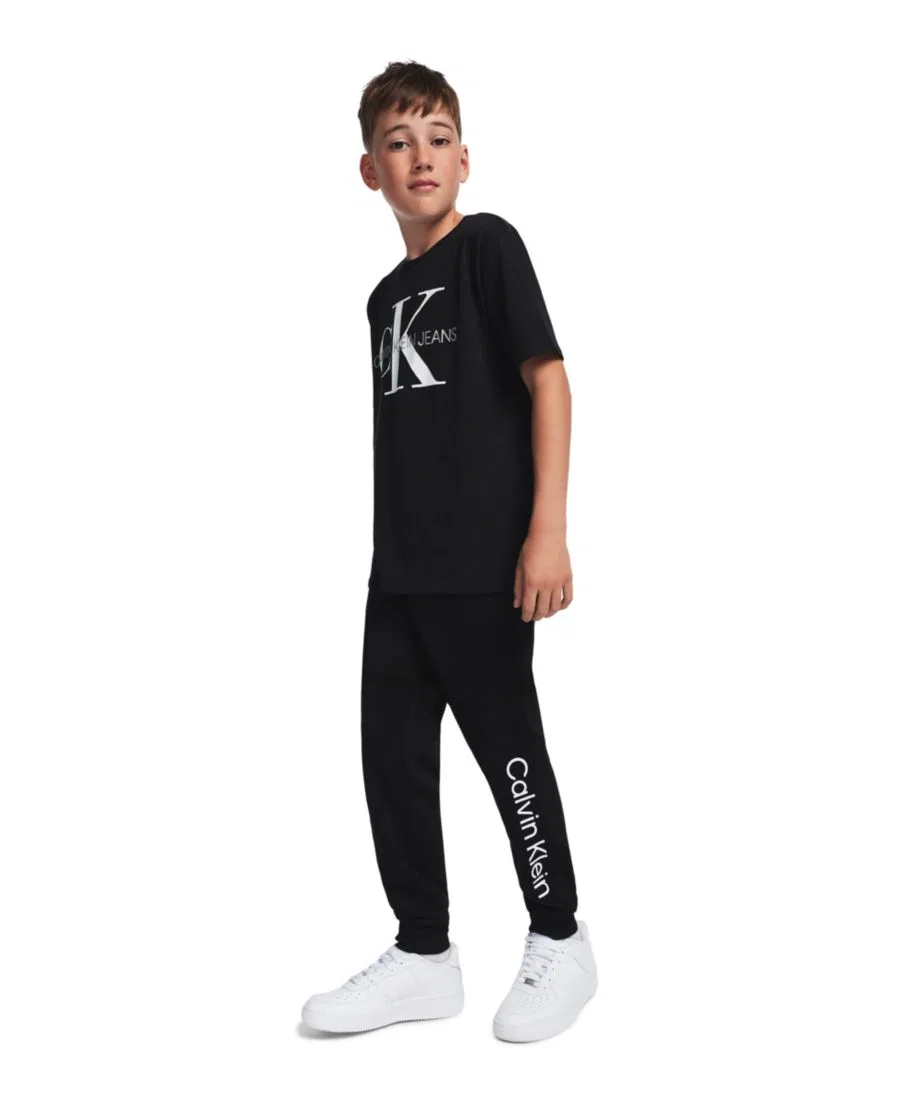 Спортивные брюки с эластичным поясом и боковыми карманами Calvin Klein, Black