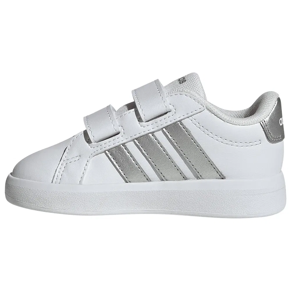 Кроссовки Adidas Grand Court 30 для малышей, белый — фото 3