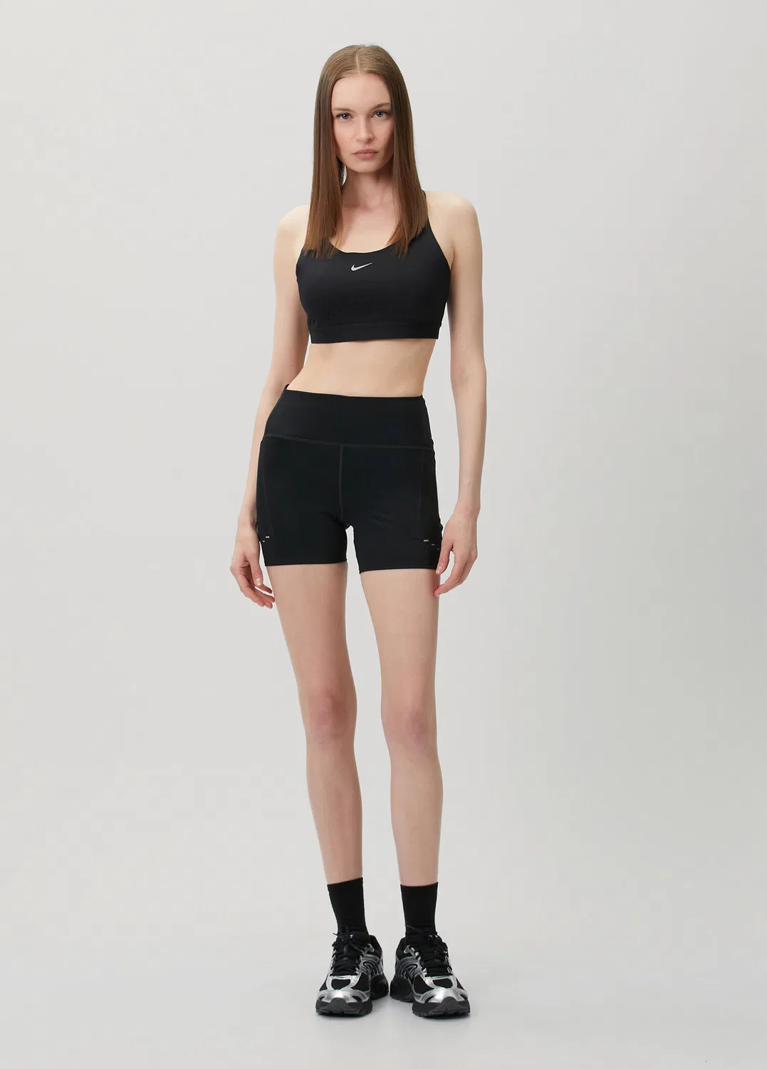 Леггинсы Nike Swift, черно-серый