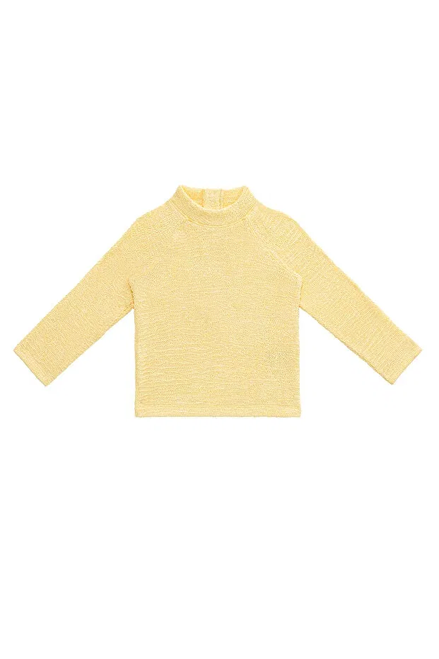 Детский купальный костюм для девочек с длинным рукавом Sand Mother, Butter Yellow — фото 2