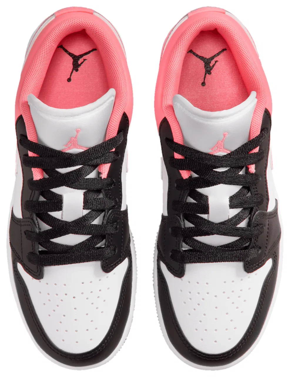 Кроссовки для девочек AJ 1 Low Jordan, цвет Black/Pink Glaze/White — фото 4