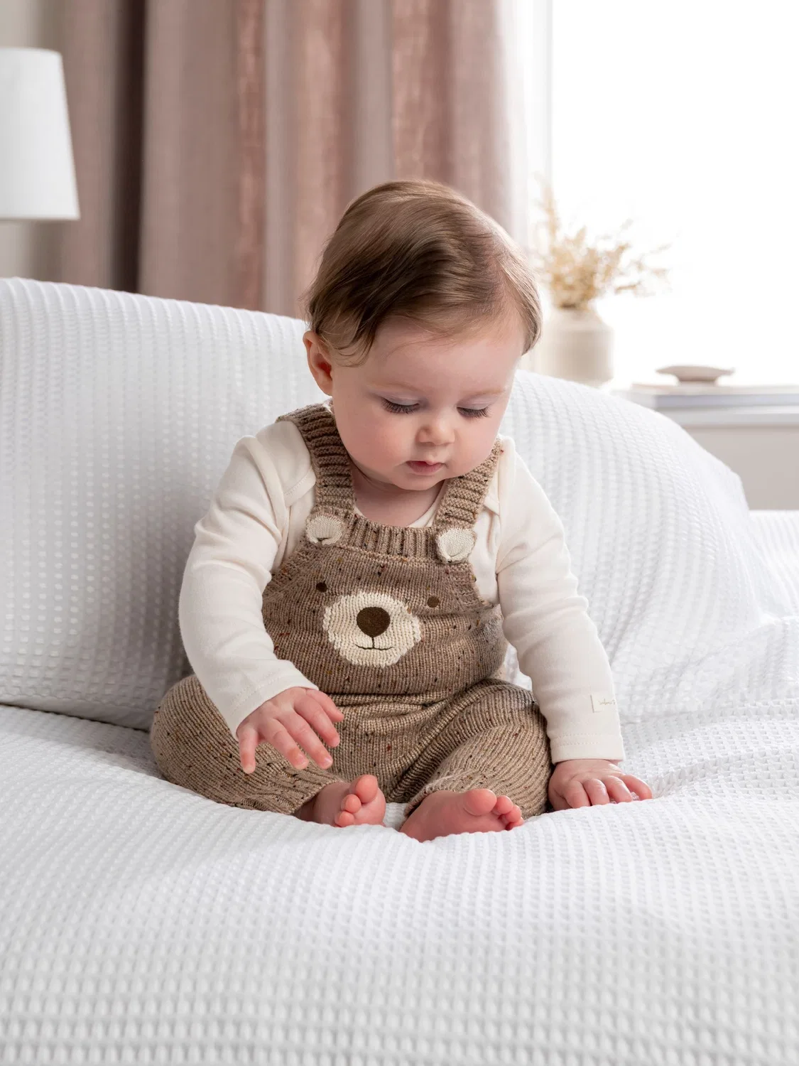 Комбинезон-боди с ушками мишки Mamas & Papas, коричневый — фото 2
