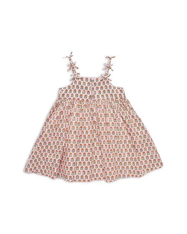 Детское платье для девочек с квадратным вырезом Tia Pink Chicken, Pink Prair — фото 2