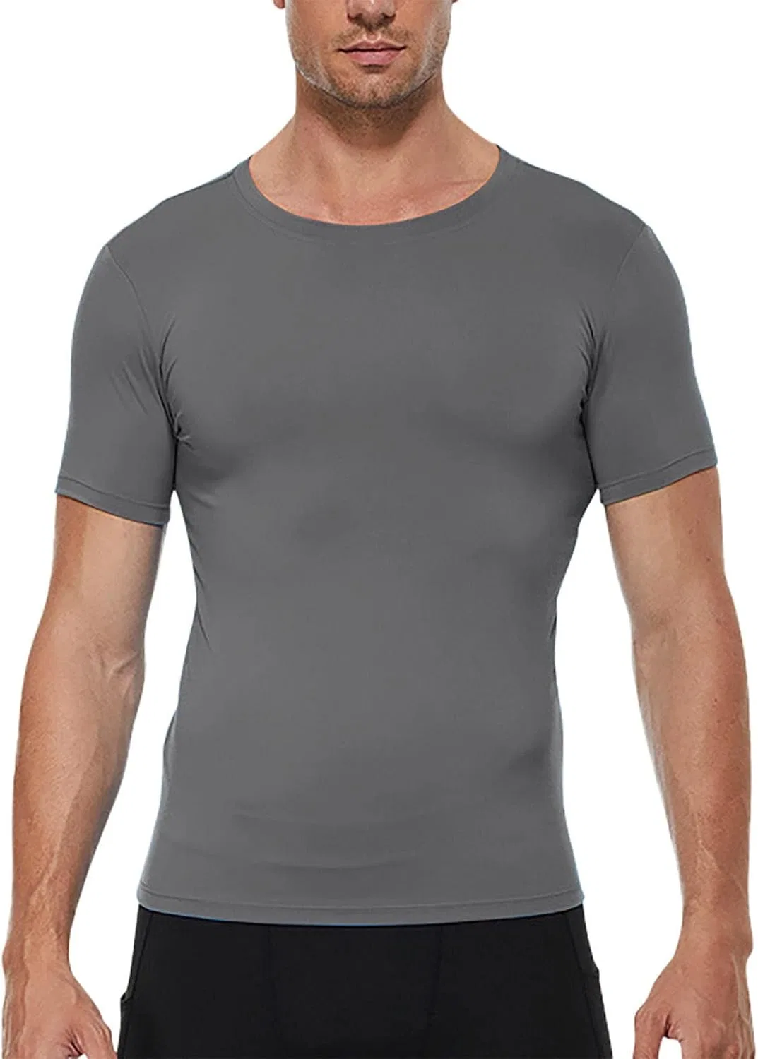 Мужская спортивная футболка slim fit для фитнеса, Red
