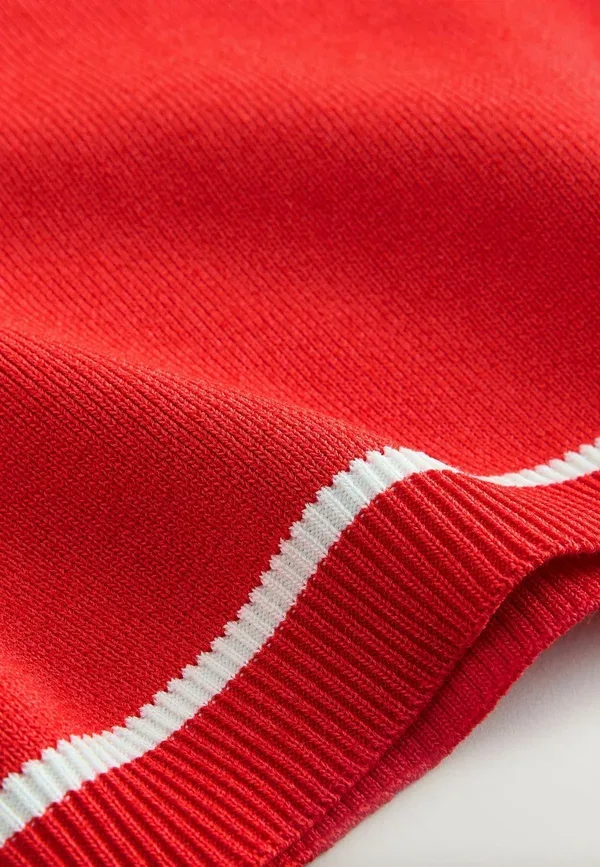 Поло с застежкой-молнией Regular Fit Next, Red Tipped, красный — фото 3
