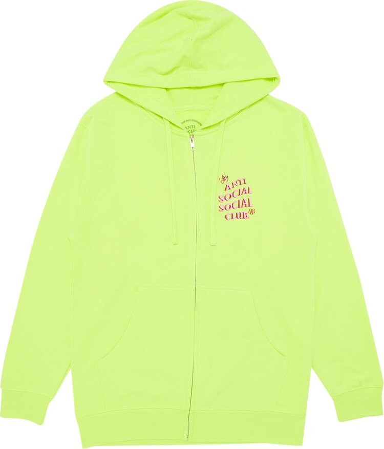

Худи Anti Social Social Club Coral Crush Zip Up Hoodie 'Yellow', желтый