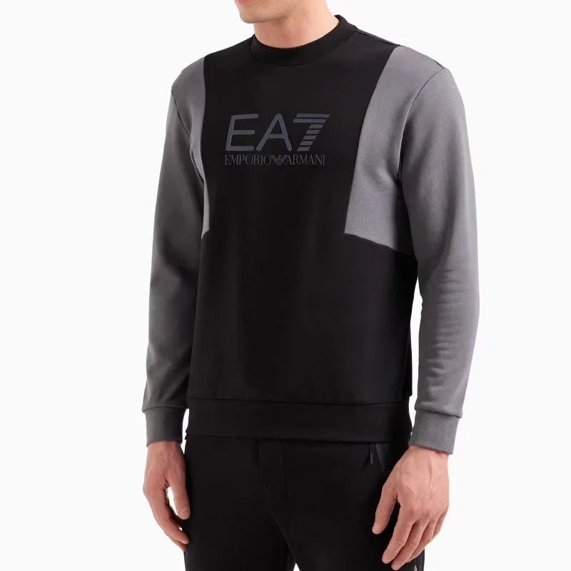 Мужская толстовка EA7 Emporio Armani, Черный — фото 3