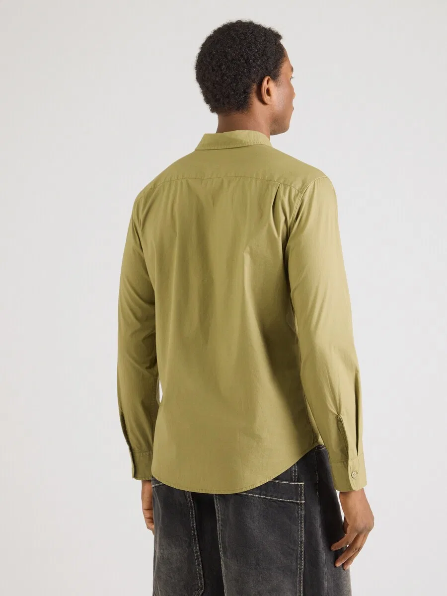 Рубашка LEVI'S Regular fit Button Up Shirt 'Classic' цвета хаки — фото 4