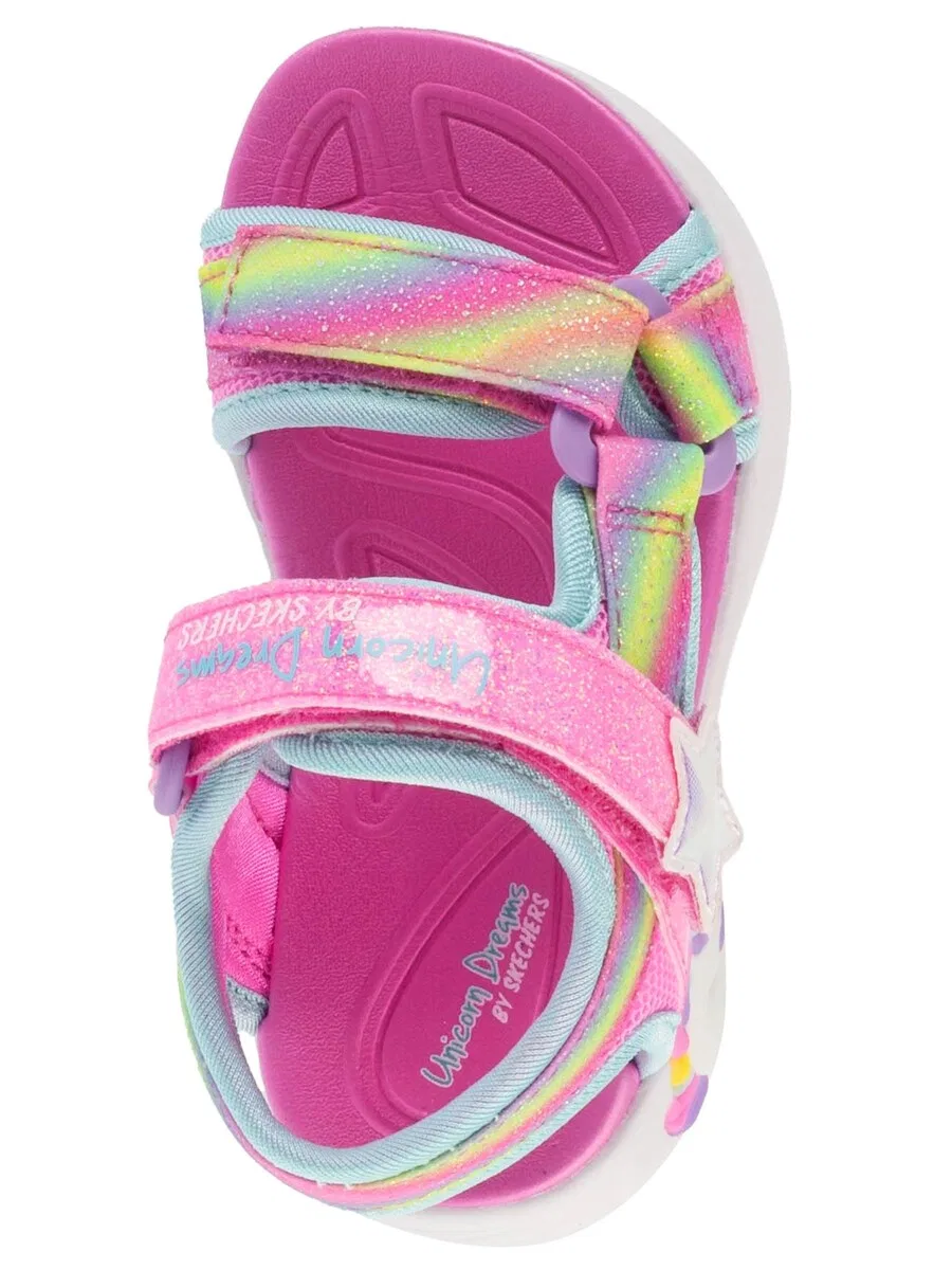 Сандалии SKECHERS 'Skechers Unicorn Dreams Sandal - Dreamy Unicorns' розового цвета — фото 3