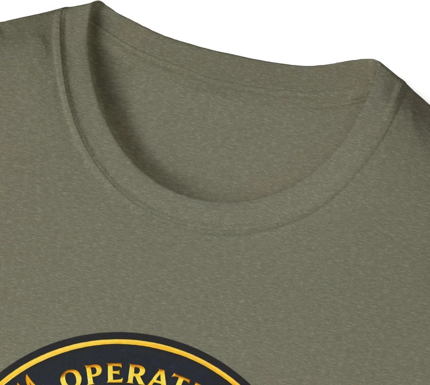 Женская футболка с принтом Operation Absolute Resolve, Heather Military Green — фото 3