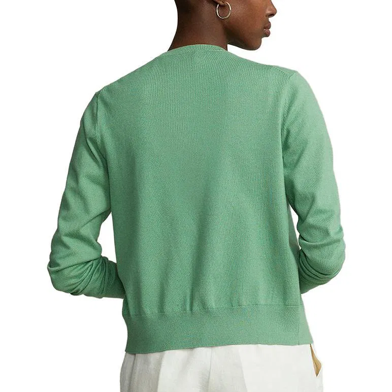 Женский свитер свободного кроя Polo Ralph Lauren, Green — фото 4