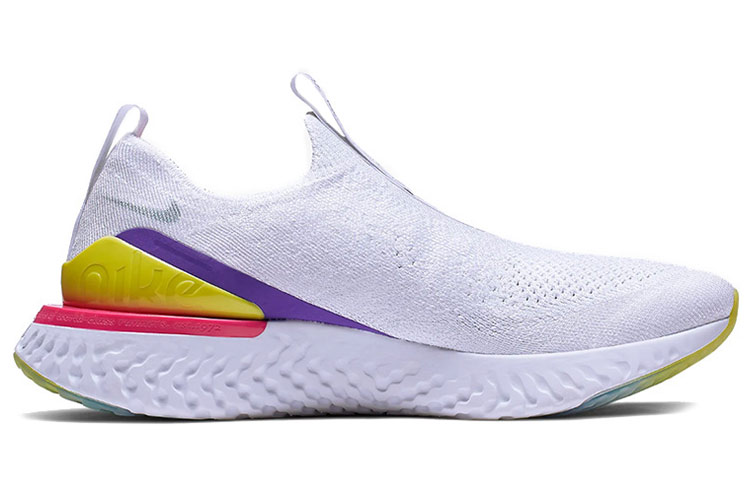 Кроссовки Nike Epic Phantom React Flyknit, белый/черный — фото 2