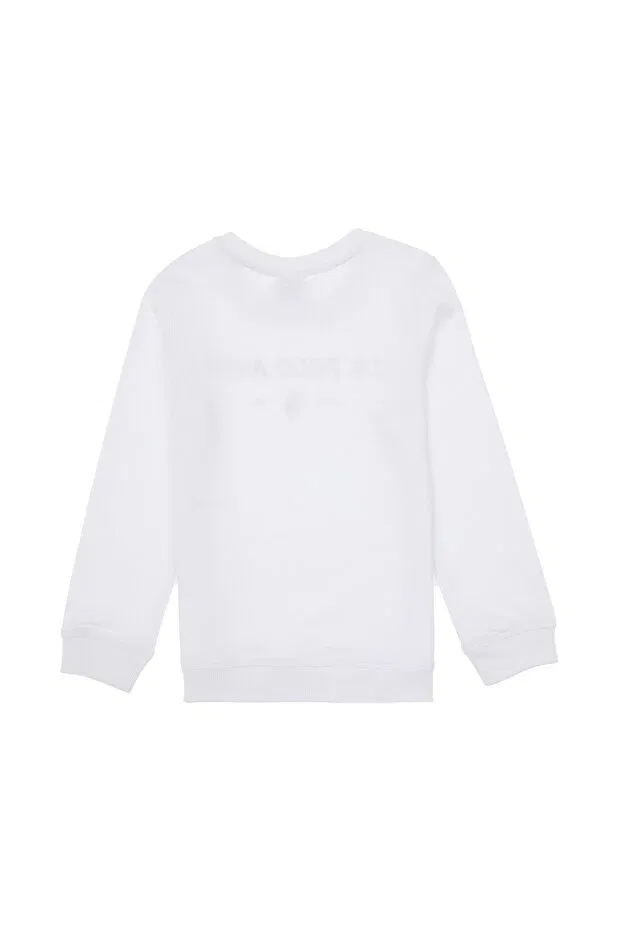 Детские свитшот для мальчиков хлопковый U.S. Polo Assn., White — фото 3