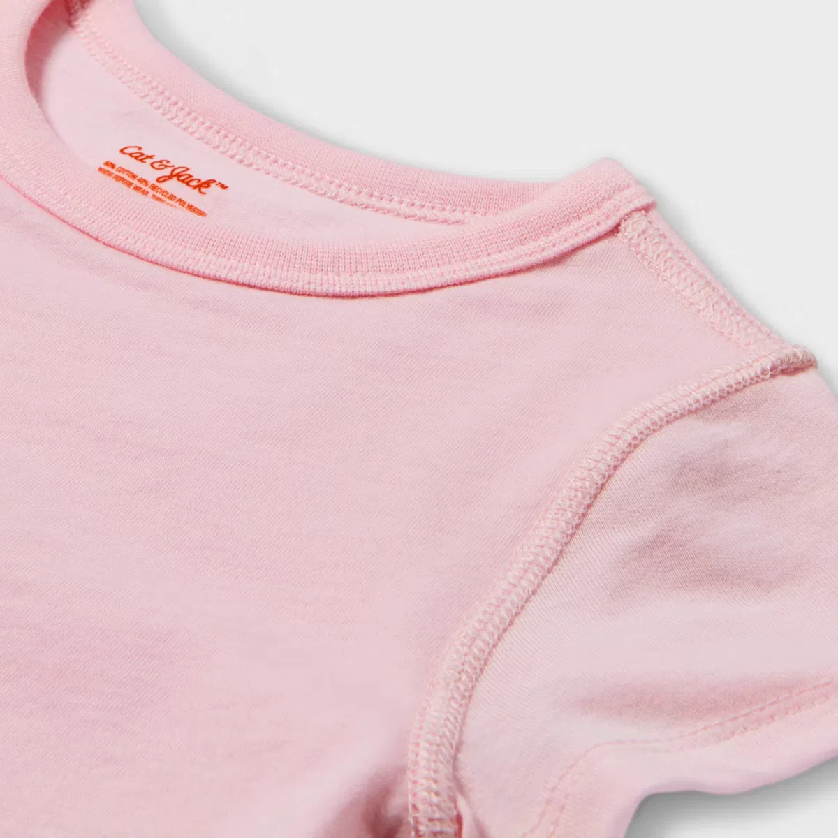 Боди-комбинезон с коротким рукавом с доступом к животу Cat & Jack, Light Pink — фото 3