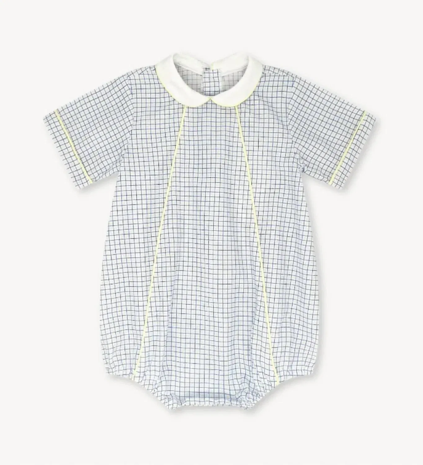 Детский боди-комбинезон для мальчиков с контрастной окантовкой Adam Bubble Lullaby Set, Skyline Plaid — фото 2