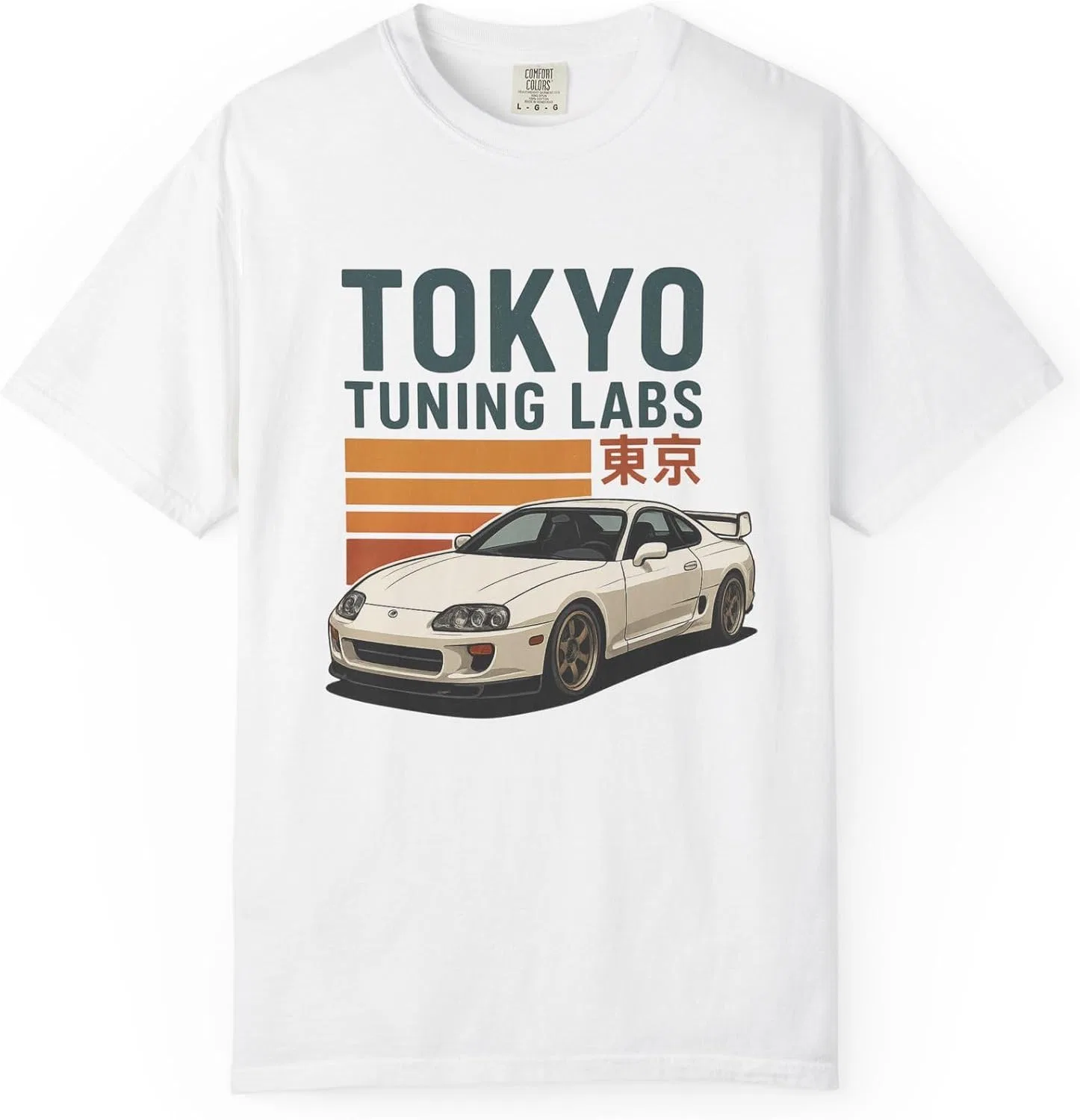 Футболка с принтом JDM Tokyo Tuning Labs, White