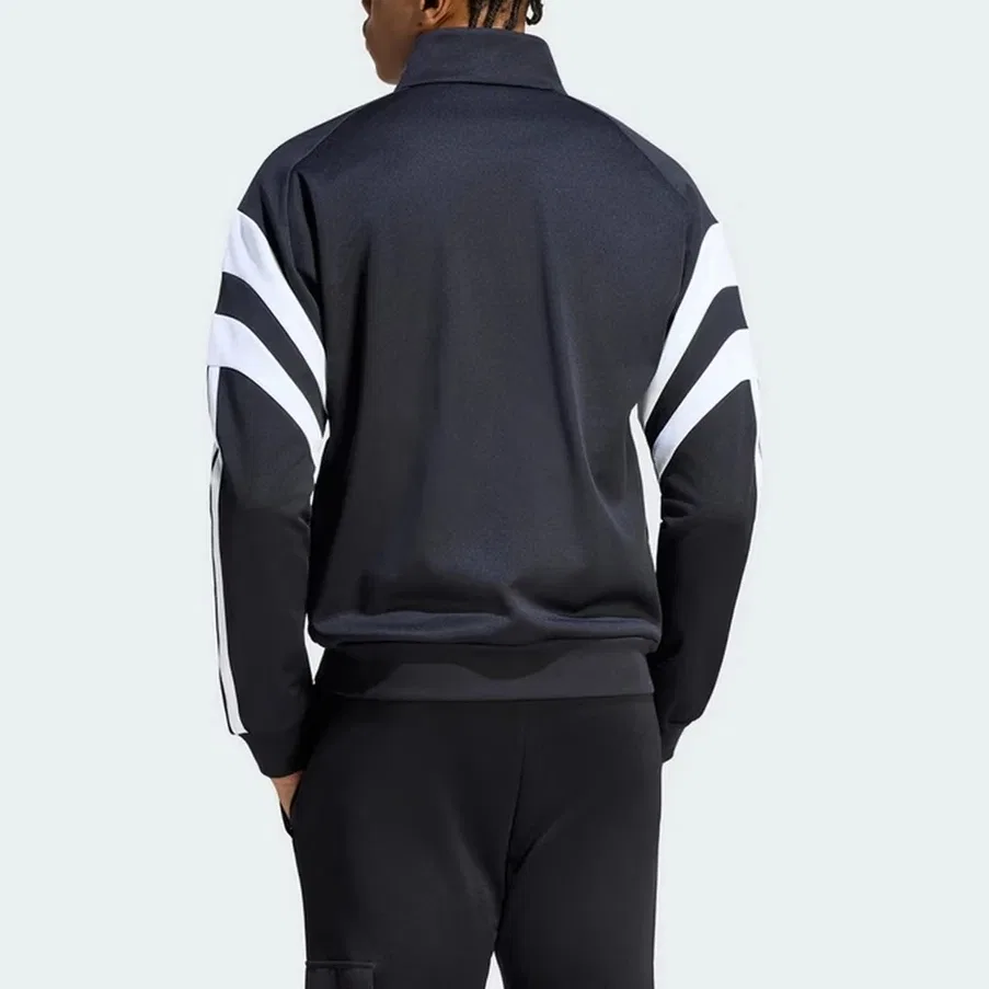 Мужская куртка с воротником-стойкой Adidas, черный — фото 4