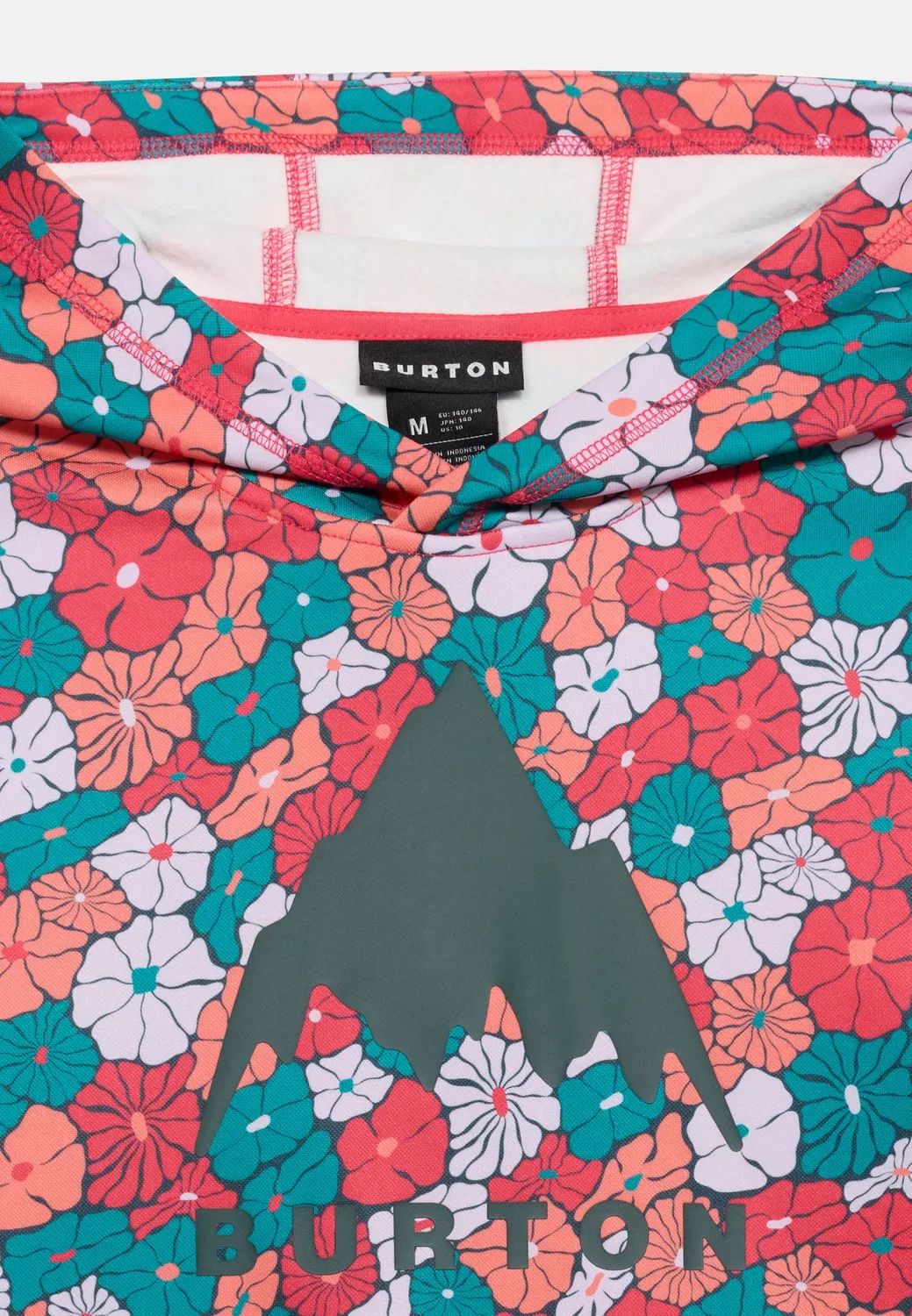 Детская толстовка унисекс из дуба Burton, Pink/Green — фото 3