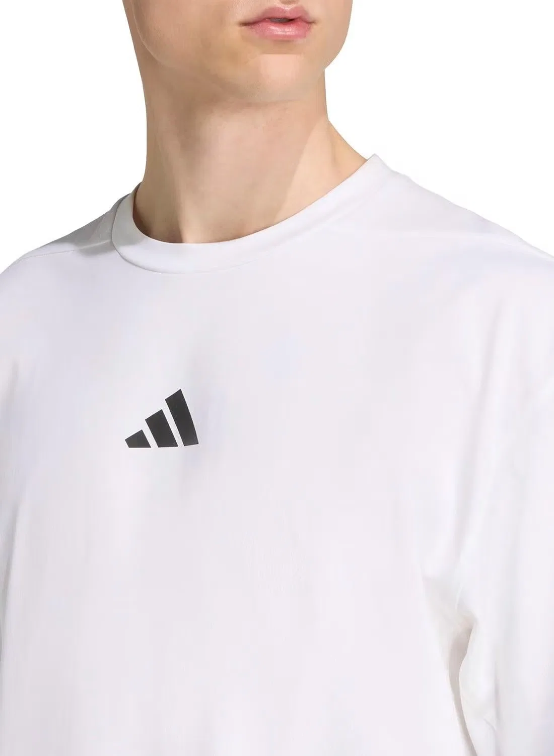 Футболка оверсайз Power workout Adidas, белый — фото 3