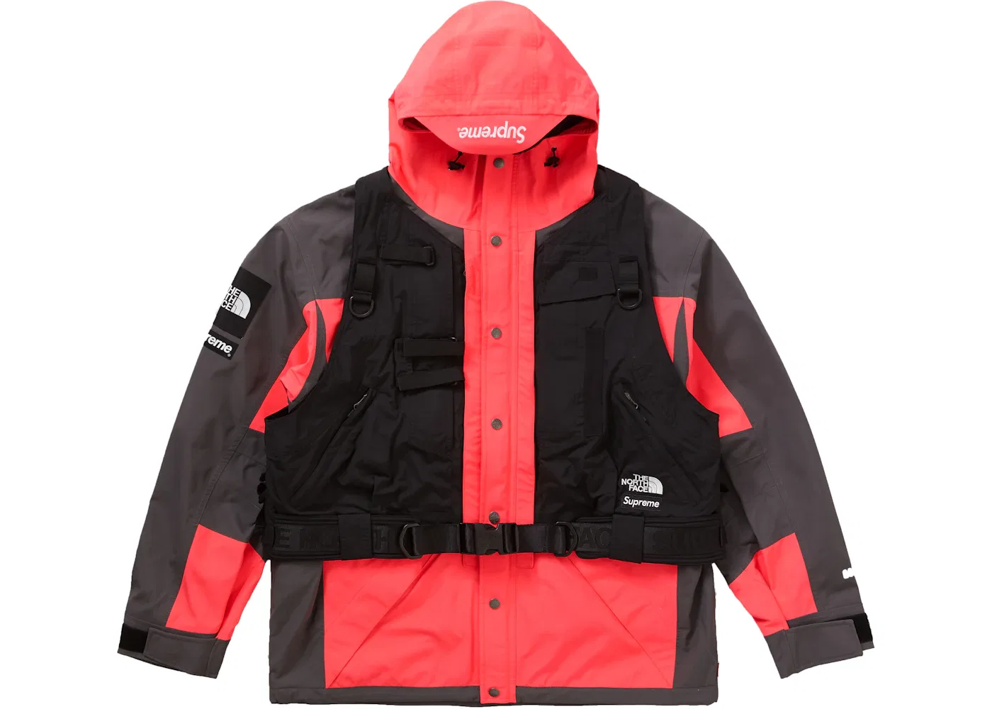Мужской утепленный комплект куртки и жилета RTG Jacket + Vest Supreme, цвет Bright Red