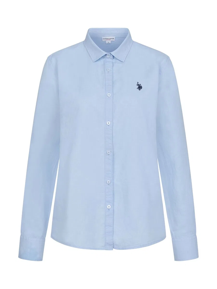 Блузка U.S. POLO ASSN. светло-голубого цвета