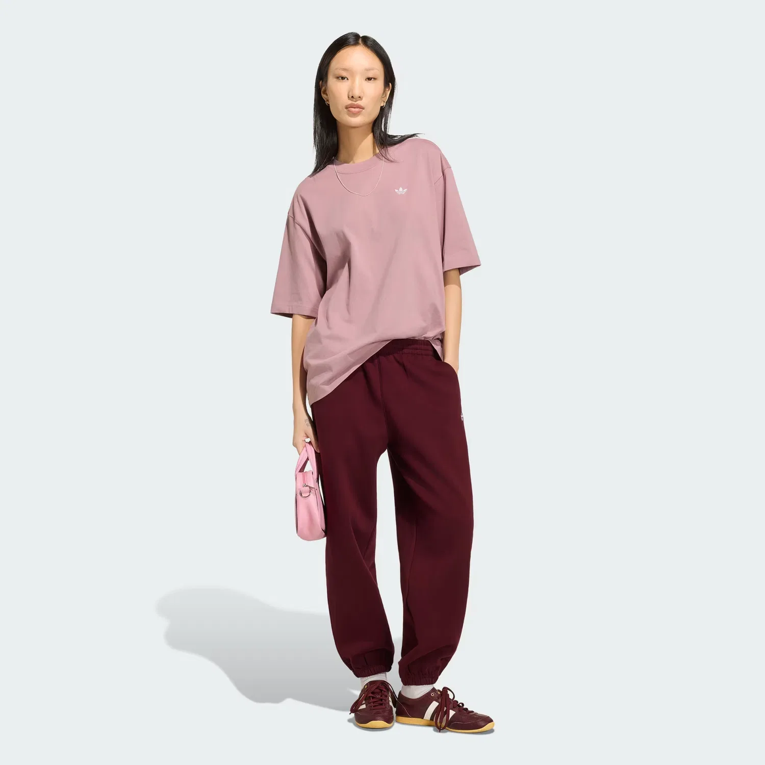 Женская футболка оверсайз Essentials Boyfriend Tee Adidas Originals, Magic Mauve — фото 4