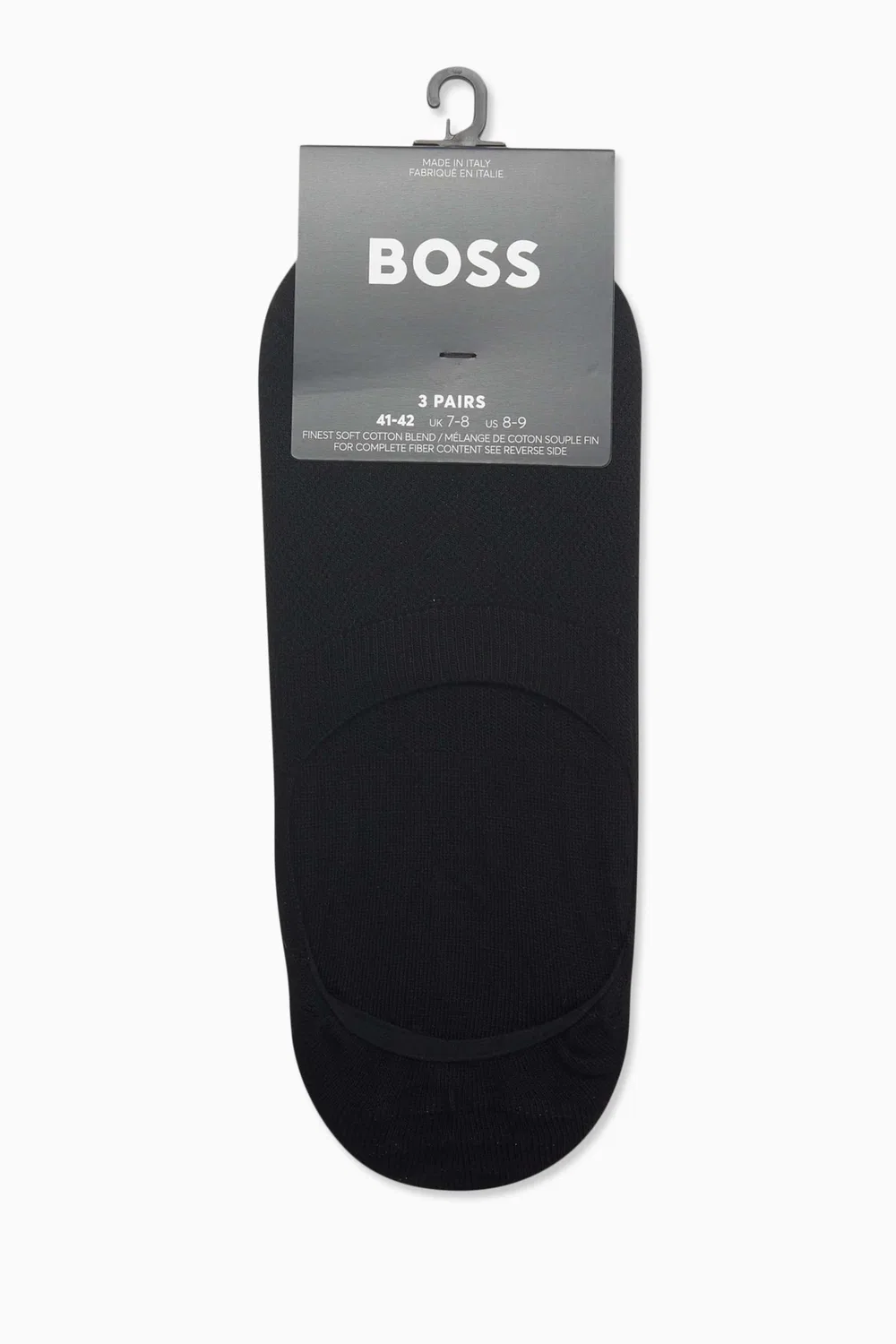 Носки-следы хлопковые комплект из 3 пар BOSS
