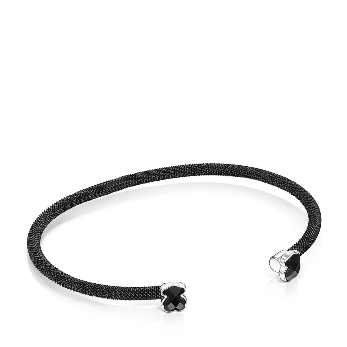 

Браслет Tous Mesh Color Fine Black IP Steel With Onyx, черный