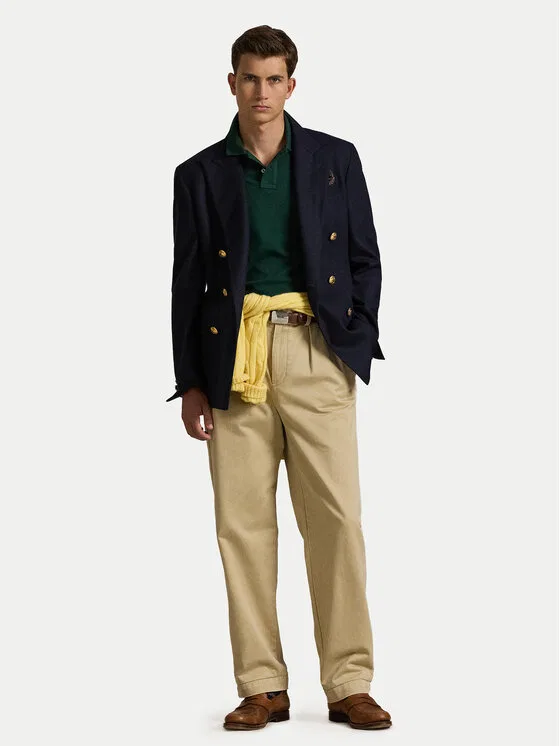 Поло custom slim fit Core Replen Polo Ralph Lauren, зеленый — фото 4