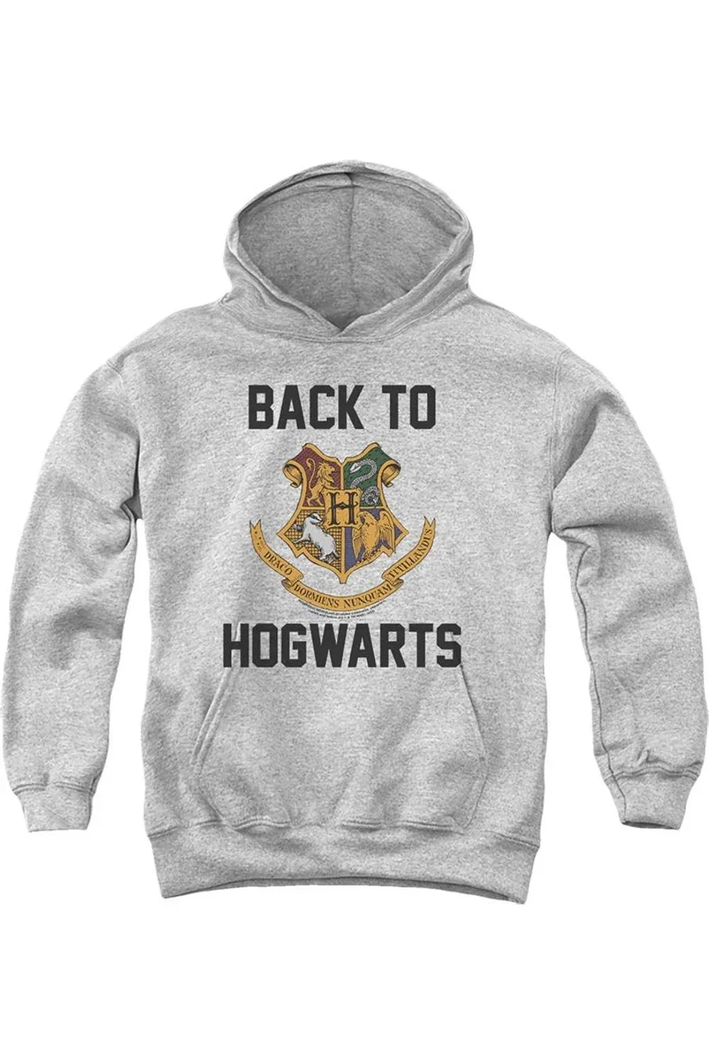 Детское худи с капюшоном с принтом Harry Potter I´d Rather Be At Hogwarts Gildan, Athletic Heather